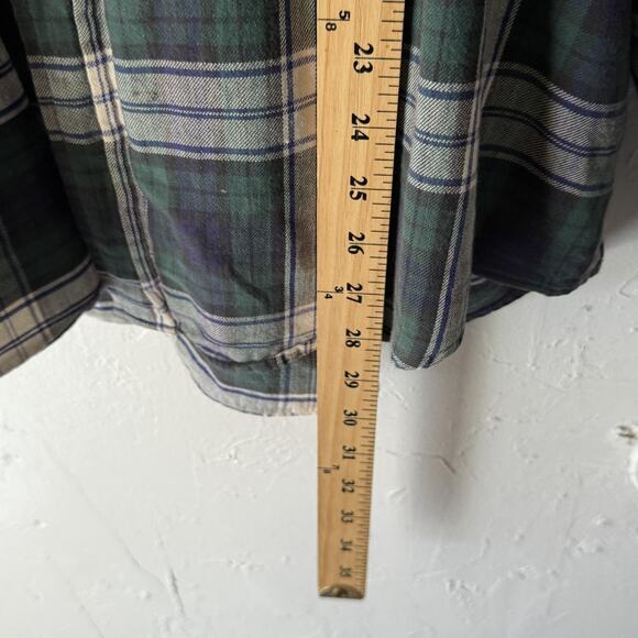 Vintage LL Bean Shirt Mens Large Plaid Button Down Made USA 90s - Picture 6 of 8